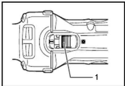 MAKITA DGD800RTJ - Accionamento del interruptor - 1