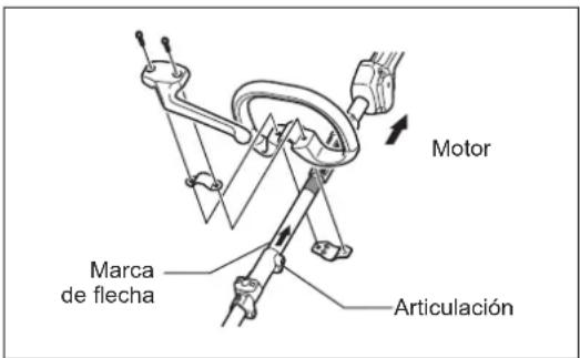 MAKITA EX2650LH - Montaje del asidero circular - 4