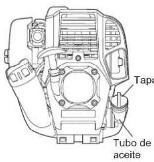 MAKITA EX2650LH - Punto 1 de la sustitución de aceite: "Tapa de aceite" - 1
