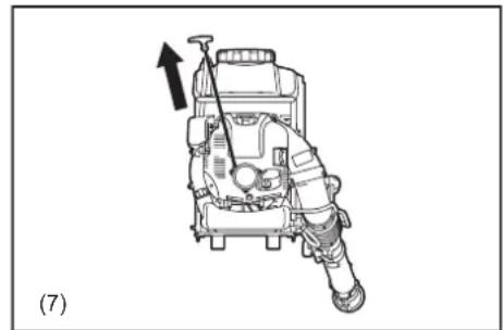 MAKITA PM7651H - Starten van de mistblazer - 2