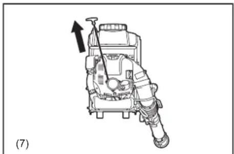 MAKITA PM7651H - Démarrage de l'atomiseur - 2