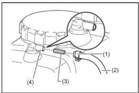 MAKITA PM7651H - Limpar o elemento de limpeza do tubo de junção - 1