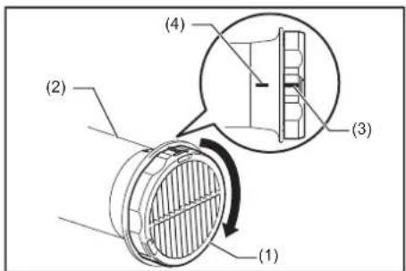 MAKITA PM7651H - Installazione e rimozione del deflettore (accessorio opzionale) - 2