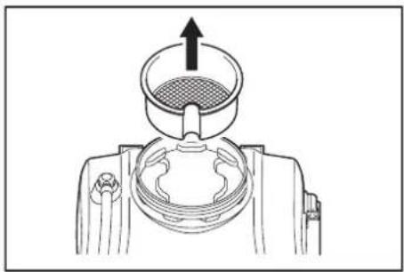 MAKITA PM7651H - Nettoyage de la crépine de l'orifice de remplissage du réservoir de solution - 1
