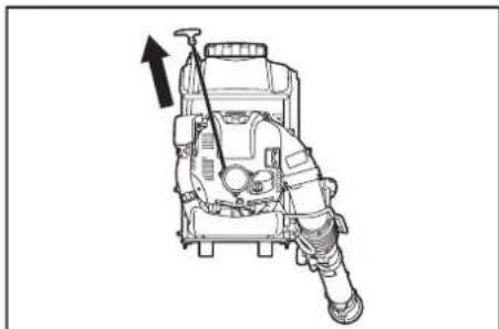 MAKITA PM7651H - 1) Bei kaltem Motor oder nach dem Auftanken (Kaltstart): - 4