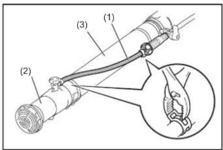 MAKITA PM7651H - Sostituzione del tubo della soluzione - 2