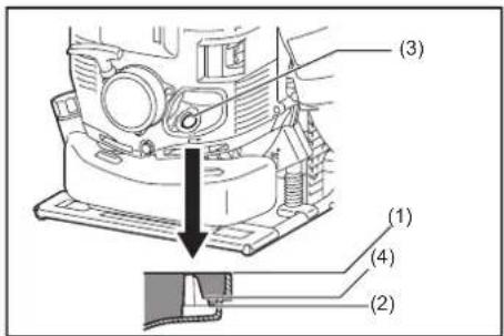 MAKITA PM7651H - Kontrol og pafyldning af motorolie - 1