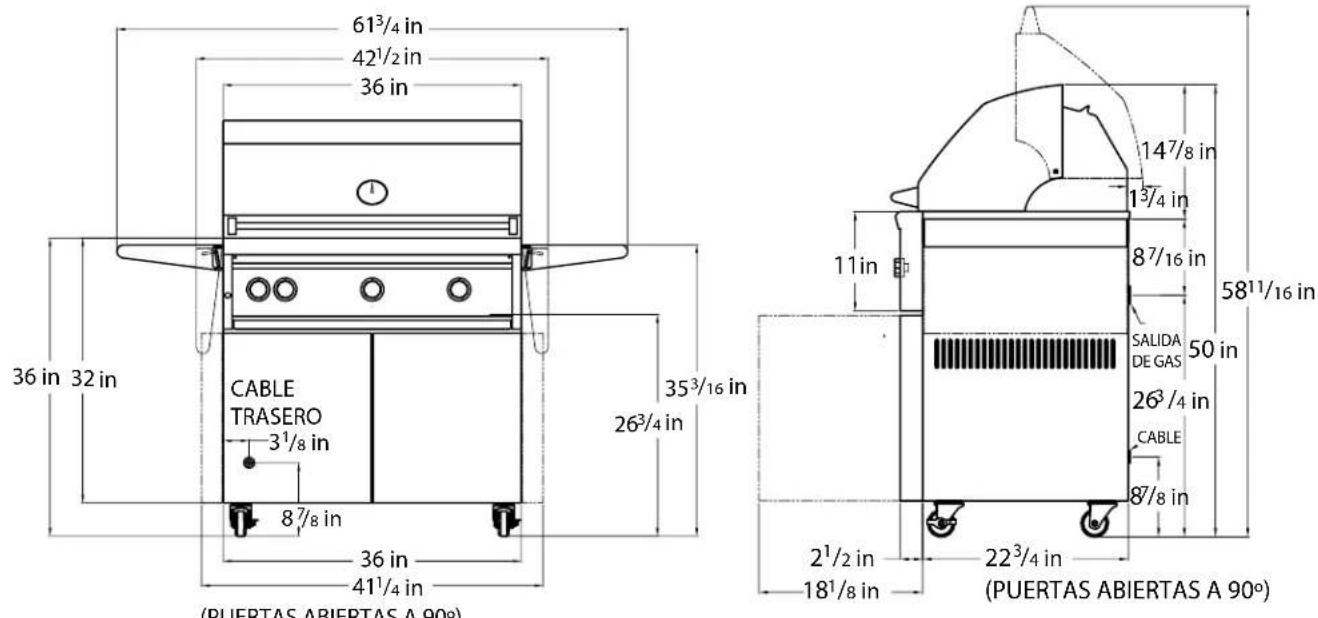VIKING VGIC53024BSMLP - DIMENSIONES - 5
