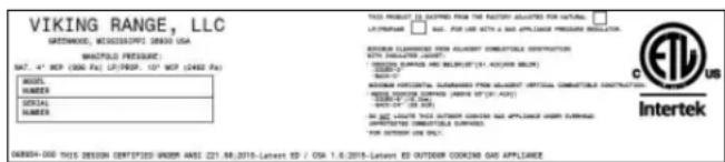 VIKING VGIC53024BSMLP - ADVERTENCIA - 1