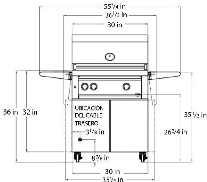 VIKING VGIC53024BSMLP - DIMENSIONES - 2
