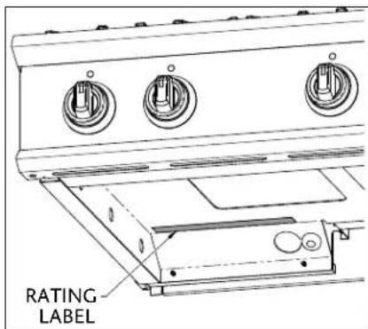 Hestan KRT484GDNGTQ - RATING LABEL - 1