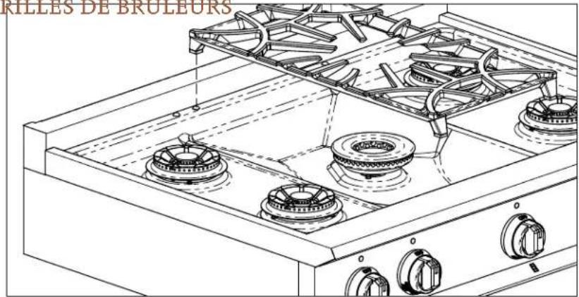 Hestan KRT484GDNGTQ - Grilles de brolaursgrilles de bruleurs - 1