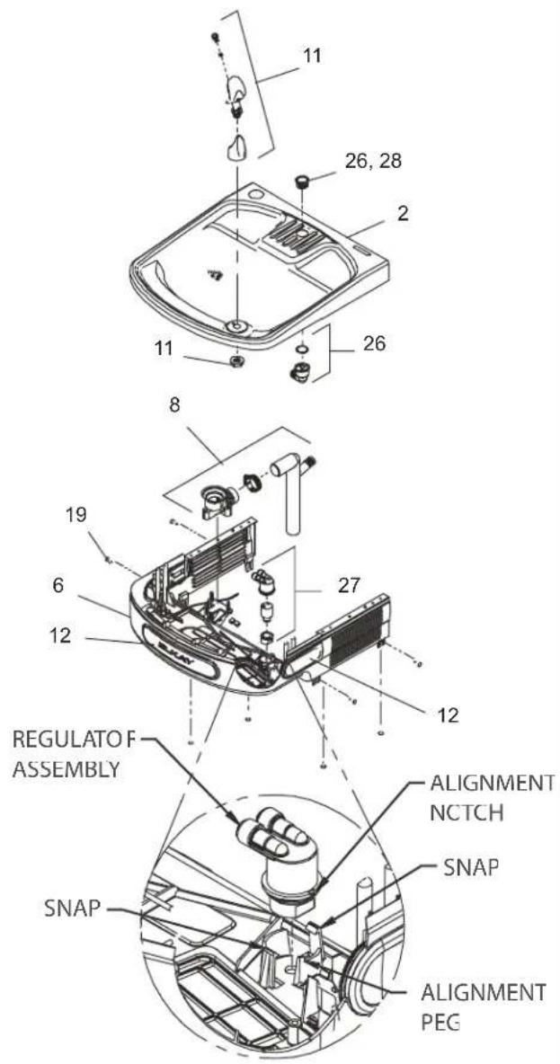 Elkay LKWOBG1418SS - Interrupteurs derrière le bouton-poussoir - 1