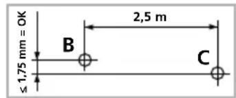 Laserliner SuperPlaneLaser 3D - A vizszintes vonal ellenőrzése: - 1