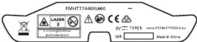 STANLEY Fatmax FMHT77447 - FIGYELMEZTETES: - 1
