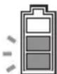 MAKITA DCU180Z - Indikation af den resterende batteriladning på batterirummet - 2