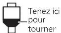 TECHNICS SL1200MK7R - Tournez la commande de la force d'appui de la pointe de lecture jusqu'à ce que « 0 » arrive sur la ligne centrale de l'arrière du bras de lecture. - 1