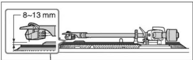 TECHNICS SL1200MK7R - Check the armlift height (distance between the stylus tip and record surface). - 1