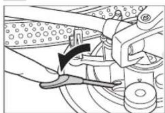 TECHNICS SL1200MK7R - Lower the cue lever slowly. The tone arm moves down slowly. - 1
