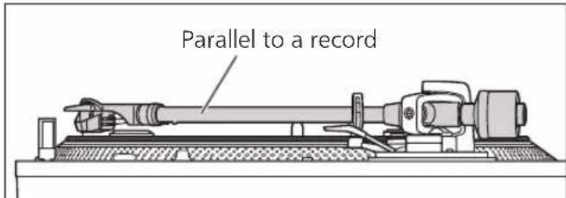 TECHNICS SL1200MK7R - - When you don't know the cartridge height (H) or when you don't use the supplied head shell - 1