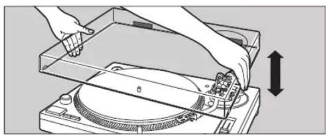 TECHNICS SL1200MK7R - Mise en place du couvercle - 1