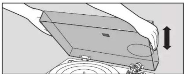 TECHNICS SL1210GAE - Mise en place du couvercle - 1