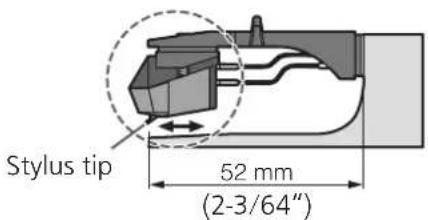TECHNICS SL1210GAE - Adjust the overhang. - 2