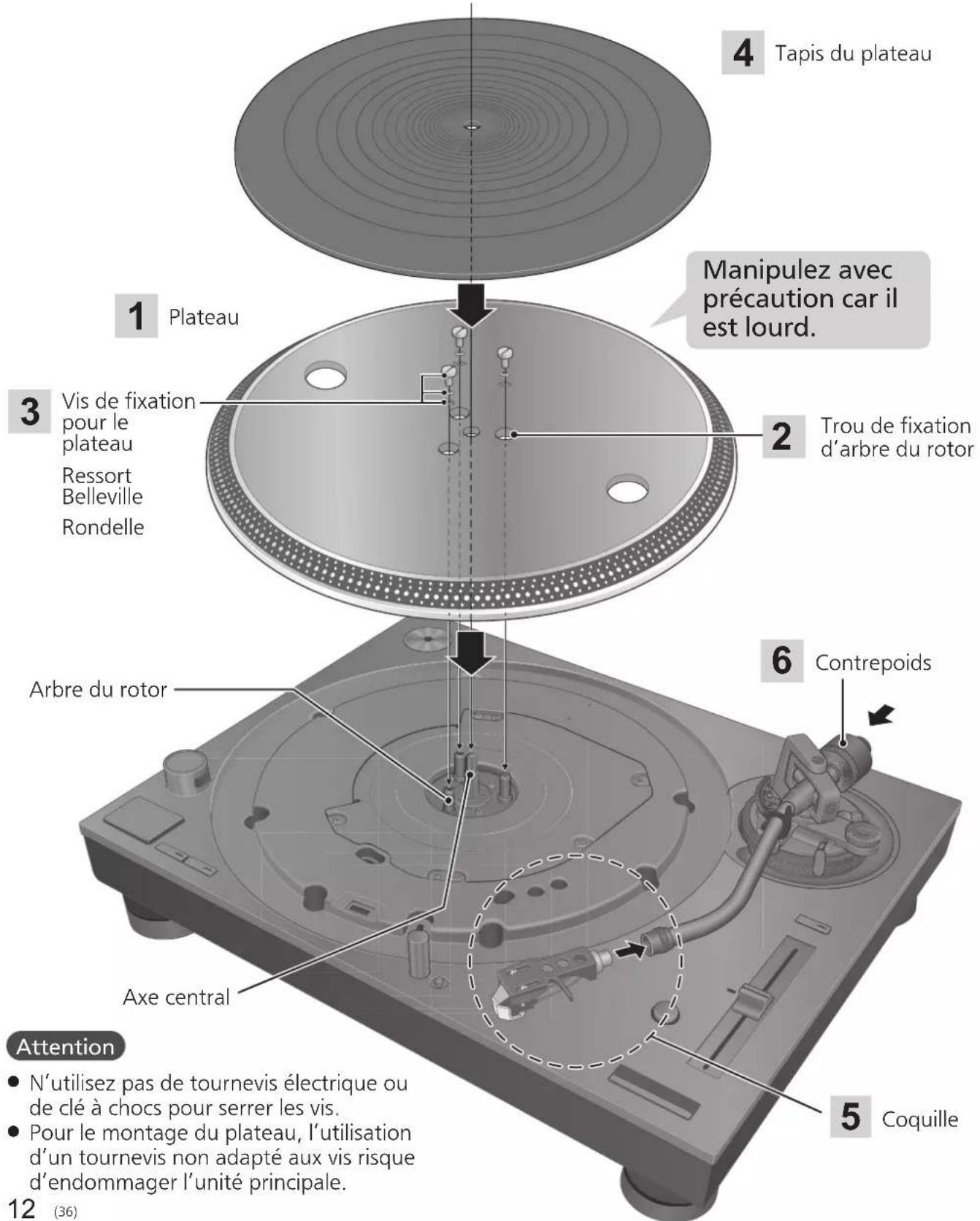 TECHNICS SL1210GAE - Attention - 1
