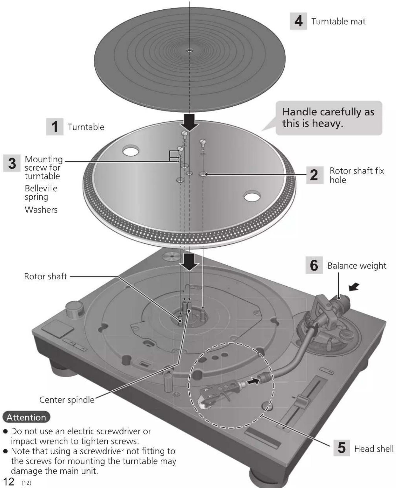 TECHNICS SL1210GAE - Attention - 1