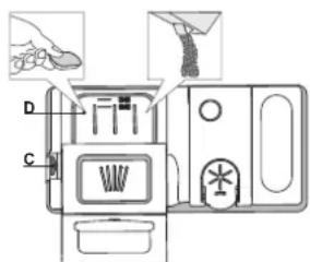 HOTPOINT HI 5030 WEF - MAZGAŞANAS LIDZEKLA DOZATORA UZPILDE - 1