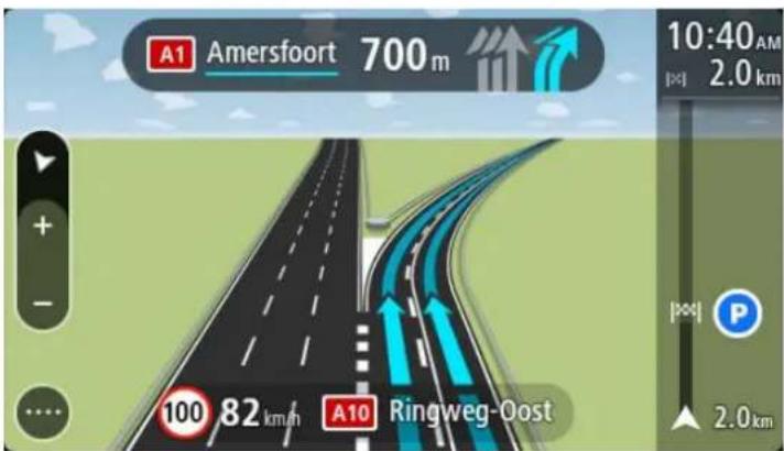 A1 Amersfoort 700 m 10:40 AM [×] 2.0 km + - 100 82 km/h A10 Ringweg-Oost 2.0 km