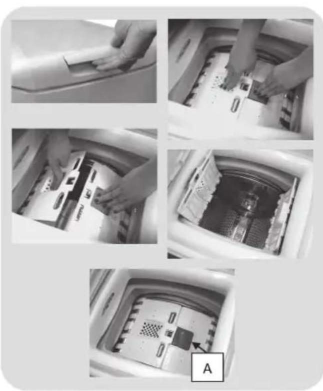 HOOVER HWASH 300 PRO - Apertura / Chiusura del cestello - 1
