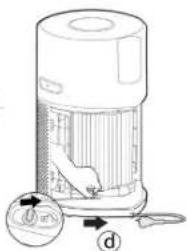 HOOVER HPURIFIER 300 HHP30C001 - Filtermontering [Fig. 1] - 3