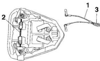 YAMAHA YZFR6 (2015) - Câble accroche-casque - 1