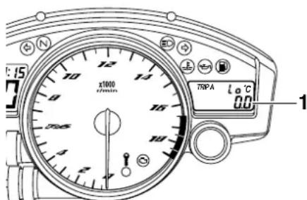 YAMAHA YZFR6 (2015) - COMMANDES ET INSTRUMENTS - 1