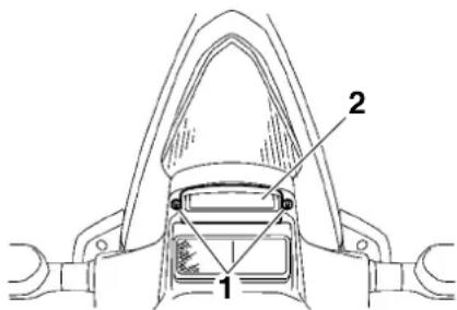 YAMAHA YZFR6 (2015) - Remplacement de l'ampoule d'éclairage de la plaque d'immatriculation - 1