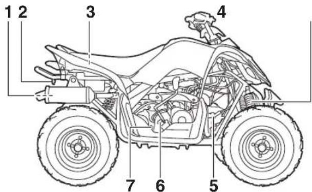 YAMAHA YFM90R (2020) - Vuedroite - 1