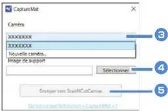 CaptureMat Camers XXXXXXXXX XXXXXXXXX Nouvelle camers... Image de support Selectioner Enviseurs non ScashCatCamers 3 4 5 OK/Cancel/Unifactor / CaptureMat