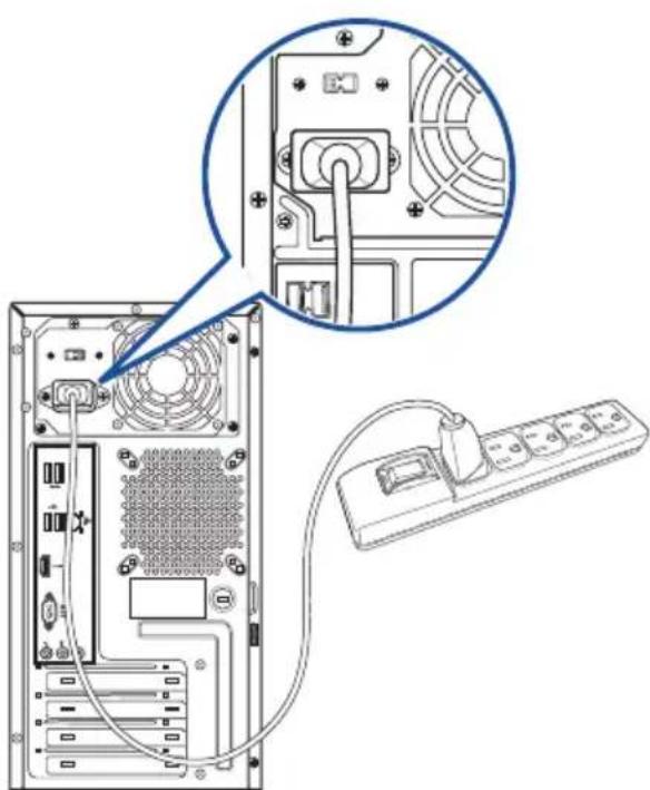 ASUS K30AMJ - Σύνδεση του καλωδίου τροφοδοσίας - 1