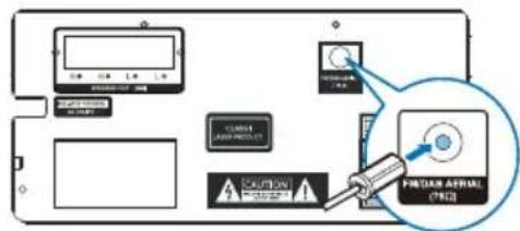 PHILIPS TAM4505 - Brancher l'antenna radio - 1