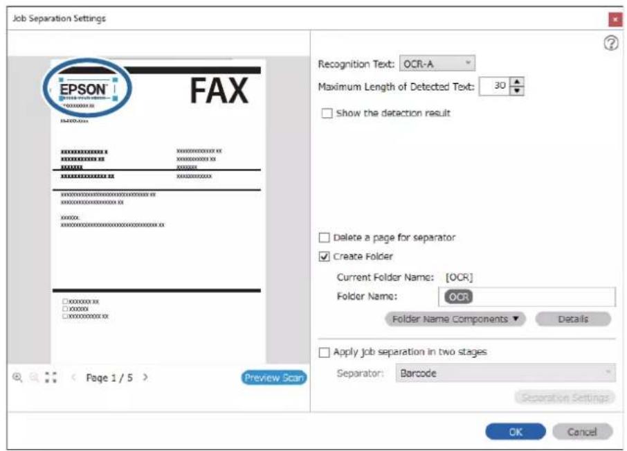 EPSON WorkForce DS770II - Enregistrement de fichiers dont les noms utilisent des caractères OCR - 12