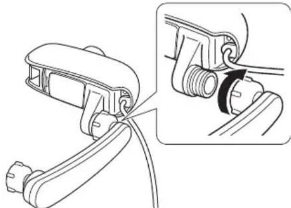 BROTHER WD200B - Installer le bras flexible pour œil droit - 6