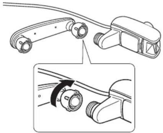 BROTHER WD200B - Installer le bras flexible pour œil droit - 3