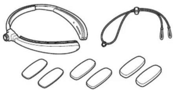 BROTHER WD200B - Kit bandeau (coussinets inclus) Nom du modele : HB-20PD - 1