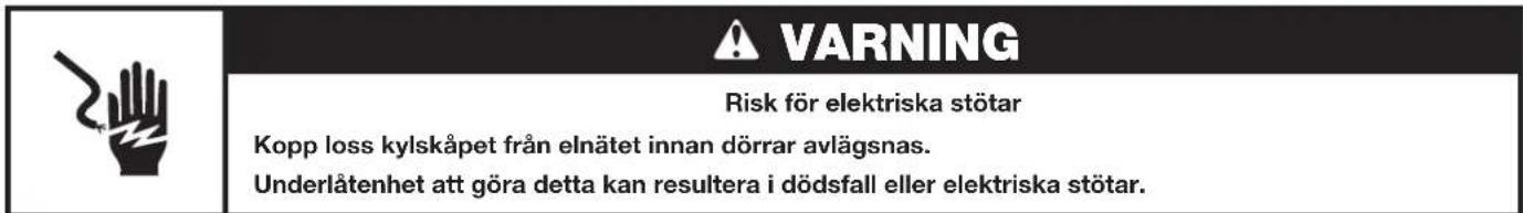 WHIRLPOOL WQ9I MO1L UK - Demontera och montera kylskapsdorrar - 1