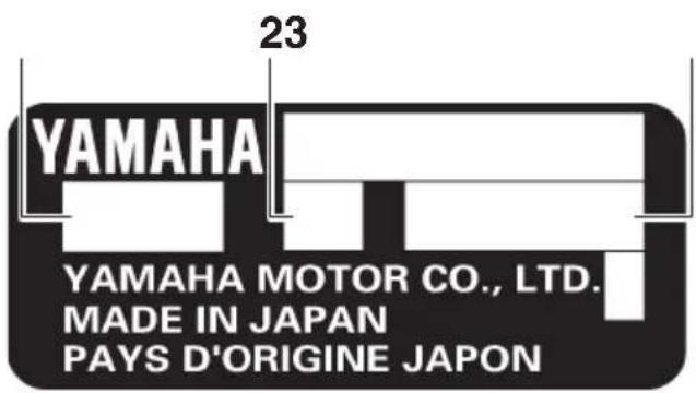 YAMAHA FL300B1 (2015) - REMARQUE: - 2