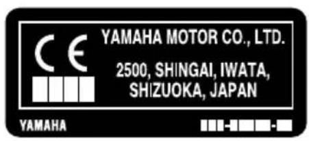 YAMAHA FL300B1 (2015) - Etiquette CE - 2