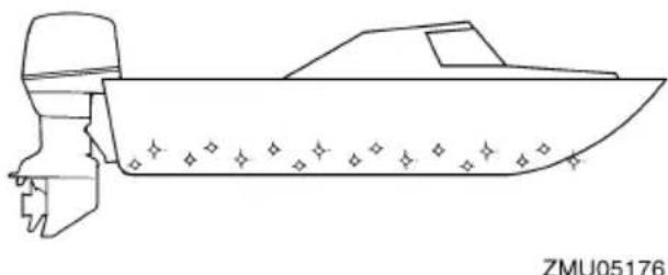 YAMAHA FL300B1 (2015) - Peinture antifouling - 1
