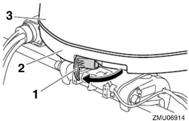 YAMAHA FL300B1 (2015) - Dépose du capot supérieur - 1