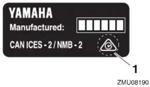 YAMAHA FL300B1 (2015) - Etiquette CE - 3